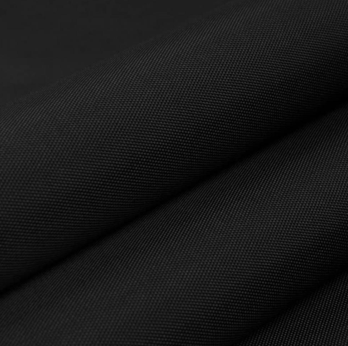 Ткань Оксфорд 210 D ВО. PU1000 мм, 83 г/м2, чёрный